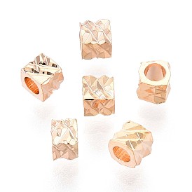 Spacer бисер латунные, без кадмия, без никеля и без свинца, граненые, кубические