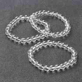 Round Glass Beads Stretch Bracelets for Teen Girl Women