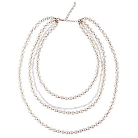 Collier multicouche de perles de coquillage, collier ras du cou pour bijoux de mariage de fête