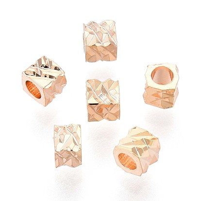 Spacer бисер латунные, без кадмия, без никеля и без свинца, граненые, кубические