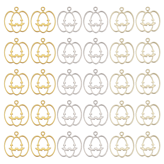 30 шт. 3 цвета осеннее покрытие сплав открытый ободок подвески, тыквенные амулеты с улыбающимся лицом, для diy уф смолы, эпоксидная смола, Прессованные цветочные украшения