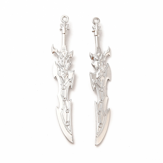 Стойки обшивки сплава большие кулоны, без кадмия, без никеля и без свинца, очарование ножа оружия