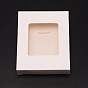 Rectangle Foldable Creative Cardboard Box, Gift Box, with Window