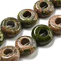 Natural Unakite Beads Strands, Rondelle