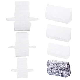 3 шт. 3 стили пластиковые сетчатые листы, изготовление кошелька своими руками