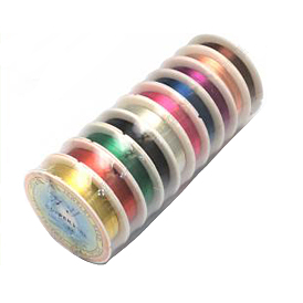 10 Rolls 10 Colors Round Copper Jewelry Wire, Long-Lasting Plated