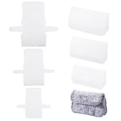 3 шт. 3 стили пластиковые сетчатые листы, изготовление кошелька своими руками