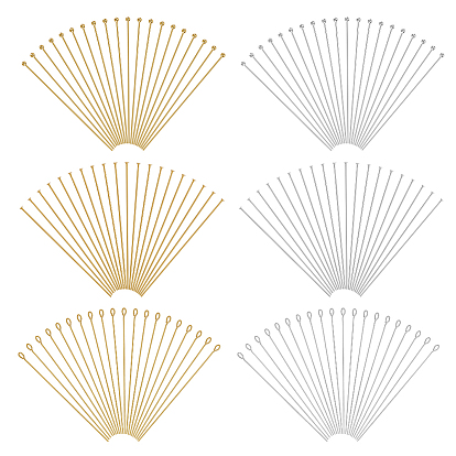 120 шт 6 стили латунный штифт проушины