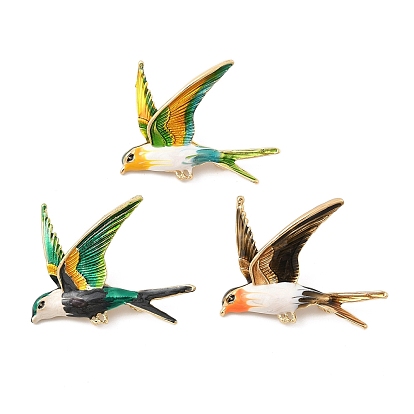 Булавки с птичьей эмалью, Броши из цинкового сплава для рюкзака