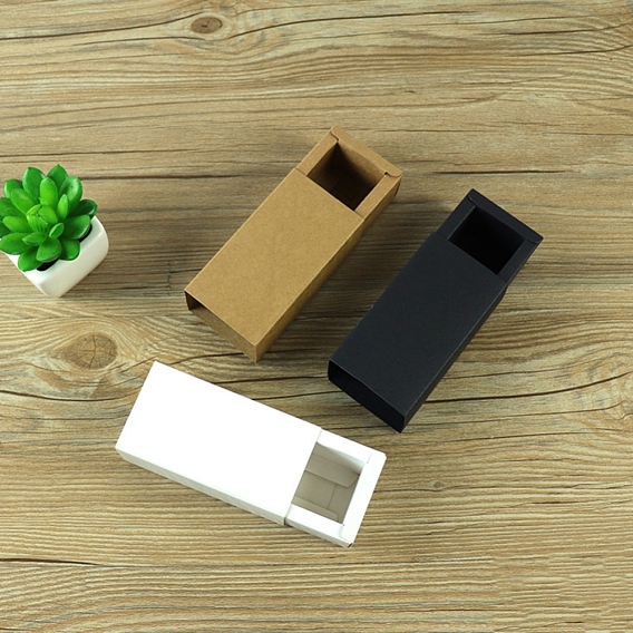 Ящик из крафт-бумаги, Праздничные подарочные упаковочные коробки, подарочные коробки для мыла, ювелирные изделия, губная помада, свадьба