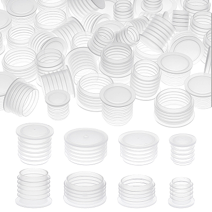 80шт. 4 виды пластиковых пробок для винных бутылок, колонка