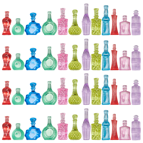 100шт пластиковые бусины, без отверстия , бутылка