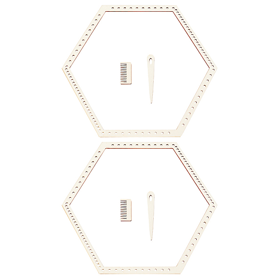 Наборы деревянных ткацких станков с шестигранной головкой, с гребешком и каплевидными иглами