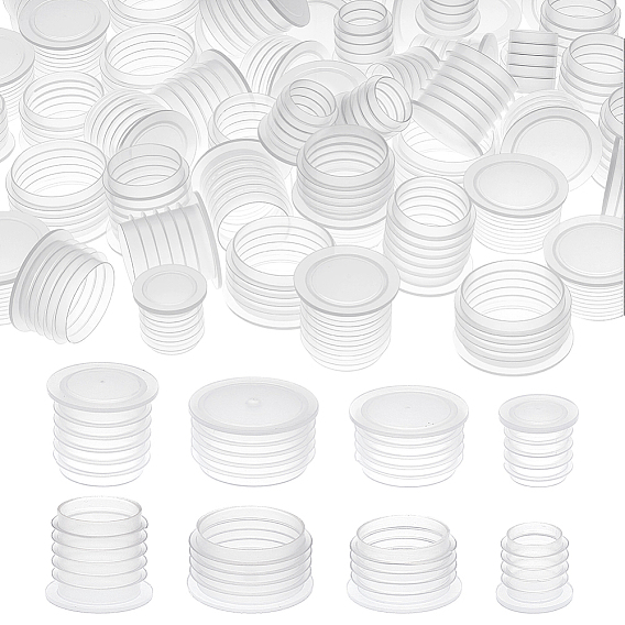 80шт. 4 виды пластиковых пробок для винных бутылок, колонка