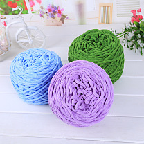 Soft Crocheting Polyester Yarn, Thick Knitting Yarn for Scarf, Bag, Cushion Making