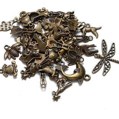 Tibetan Style Alloy Animal Pendants