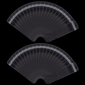 100шт. прямоугольные длинные пластиковые подарочные пакеты с застежкой-молнией, самозапечатывающиеся повторно закрывающиеся мешочки для хранения часов с ручкой-брелком