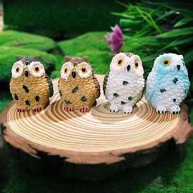 Owl Resin Statue Display Decorations, for Home Desktop Office Supplies