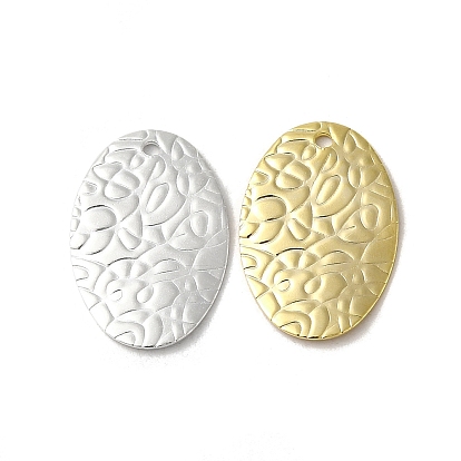 Brass Pendants, Oval Charms