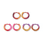Gradient Color 304 Stainless Steel Hoop Earring, Round