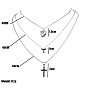 Stylish Multi-layered Necklace with Zircon Heart Angel Cross Pendant A0207