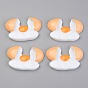 Undurchsichtige Decoden-Cabochons aus Harz, Imitation Lebensmittel, Spiegelei