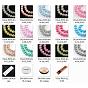 DIY Transparent Spray Painted Glass Round Beads Stretch Bracelets Making Kits, include Sharp Steel Scissors, Elastic Crystal Thread, Stainless Steel Beading Needles