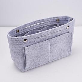 Custom Felt Tarp Zip Cosmetic Pouches, Rectangle