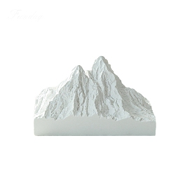 Gesso Alps Snow Mountain Statue Ornaments, Aromatherapy Essential Oil Diffuser Stone, for Home Bedroom Car Decoration