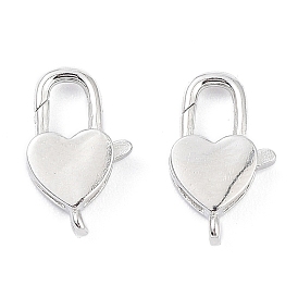 925 стерлингового серебра застежкой омар коготь, сердце