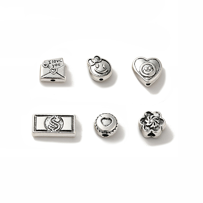 Сплавочные овальные бусины тибетского стиля , без кадмия и без свинца