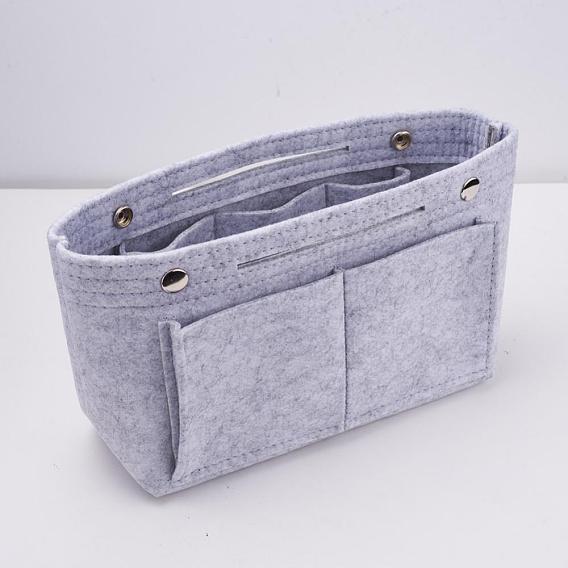 Custom Felt Tarp Zip Cosmetic Pouches, Rectangle