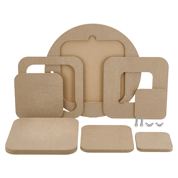 Переносная глиняная клинкерная доска из древесноволокнистой плиты средней плотности (МДФ) со встроенным, для глиняных поделок, искусства, керамики, гончарных инструментов, с 304 винтами из нержавеющей стали и барашковой гайкой