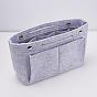 Custom Felt Tarp Zip Cosmetic Pouches, Rectangle