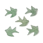 Natural Green Aventurine Carved Bird Pendants, Swallow Charms