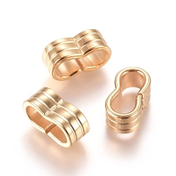 201 charmes de glissière en acier inoxydable / perles coulissantes, pour la fabrication de bracelets en cuir
