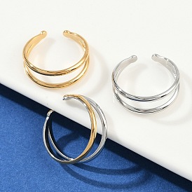 304 регулируемые открытые манжеты из нержавеющей стали для женщин, ионное покрытие (ip)