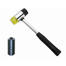 Doll Eye Mounting Tool, Included Iron Hammer with Rubber Head, Stainless Steel Finding