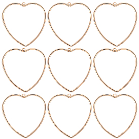 12 латунные подвески шт., сердце