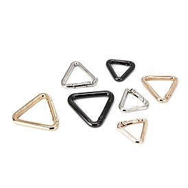 Zinc Alloy Spring Gate Rings, Triangle
