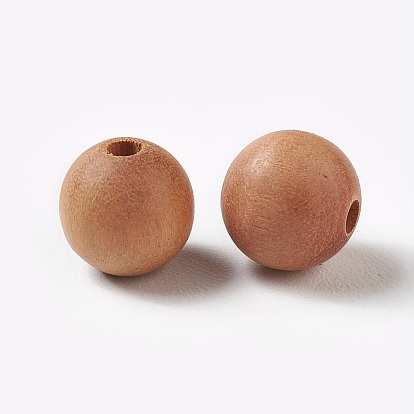 Undyed Jujube UnDyed Natural Natural Wood Beads, Round