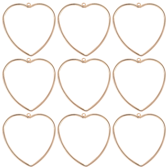 12 латунные подвески шт., сердце