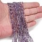 Природный аметист нитей бисера, граненые, круглые