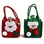 Нетканые материалы рождественские Санта-Клаусы/снеговики конфеты подарочные сумки, корзина для яблок для украшения елки