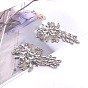 Crystal Rhinestone Ornament Accessories, Based on No-Woven Fabric, Flower, DIY Costumes, Shoes, Bags Accessories for Wedding, Party