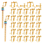 30Pcs Brass Clip-on Earring Findings, Spiral Ear Clip, with Loop, For Non-Pierced Ears