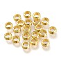 Spacer бисер латунные, долговечный, Рифленые бусины, колонка