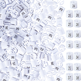 225шт 15 стиль 24~38 пластиковые маркеры размеров одежды и брюк, зажим для вешалки для одежды, колонка