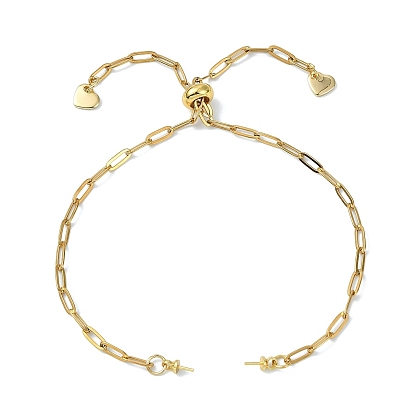 Регулируемый 304 браслет из нержавеющей стали с цепочкой-слайдером для изготовления браслетов, для бисера