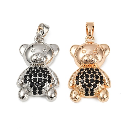 Латунные микро проложить кубического циркония подвески, нести прелести, долговечный, без свинца и без кадмия